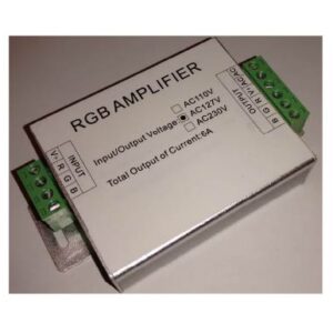 AMP-RGB-127V, AMPLIFICADOR RGB 127V, 25 METROS MAX.