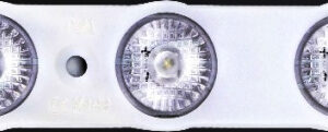 M-28x3-76x17-60, MODULO 3x2835, 76x17MM, 12V, 6000K, IP67, 1.5W