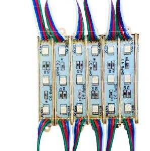 M-50x3-78x13-RGB, MODULO 3x5050, 78x13MM, 12V, RGB, 0.72W