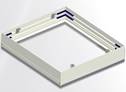 MP-60x60-2-AL, MARCO PANEL 60x60 CMS, DESARMADO, ALUMINIO