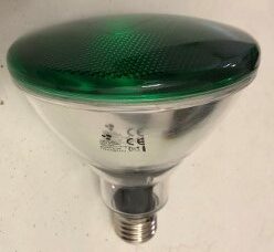 PAR38-12W-65-V, PAR38, 12W, IP65, 100-240V, VERDE