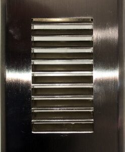 PLACA-LV-2x4-S, LOUVER VERTICAL SATIN 2x4" SIN TORNILLOS