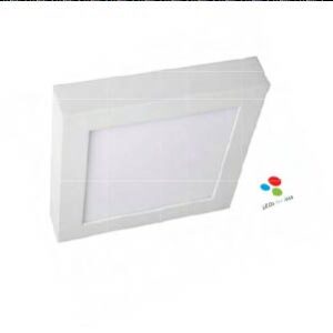 PS-C-12W-41, PANEL SOBREPONER CUADRADO, 12W, 4100K, 100-240V