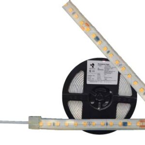 TA-28x120-9W+30, 5MTS TIRA LED 9W/M, 120x2835, 127V, 3000°K, IP65, ATENUABLE, CORTE CADA 10CM, CRi>90