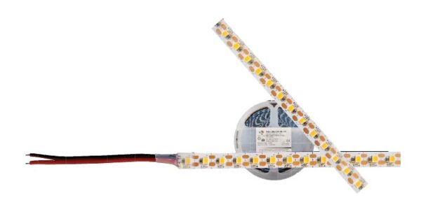 TB1-28x120-20-30, 5MTS TIRA LED 10W/M, 12V, 3000°K, IP20, 120LEDS/M, CORTE CADA LED (8MM), CRi>80