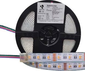 TB50x60RGBW-3014, 5M TIRA LED 14.4W/M, 60x5050,12V, IP67, RGBW 3000°K, CORTE CADA 5CM