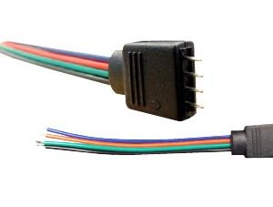 CABLE-RGB-4PINCM, CABLE RGB 10CM CABLE/4 PINES MACHO