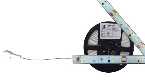 TA-28x120-22W-27, 5MTS TIRA LED 22W/M, 120x2835, 127V, 2700°K, IP65, ATENUABLE, CORTE CADA 10CM