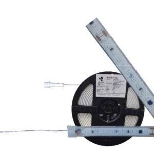 TA-28x120-8W-AZ, 5MTS TIRA LED 8W/M, 120x2835, 127V, AZUL, IP65, ATENUABLE, CORTE CADA 10CM