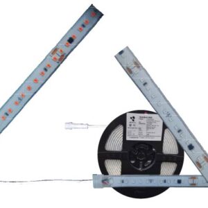 TA-28x120-8W-R, 5MTS TIRA LED 8W/M, 120x2835, 127V, ROJO, IP65, ATENUABLE, CORTE CADA 10CM